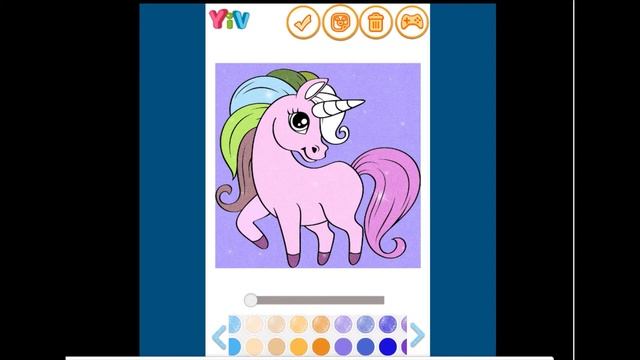 How to draw pony-Как нарисовать единорога. Coloring Page . Раскраска лошадки. Draw tutorial .For ki смотреть онлайн