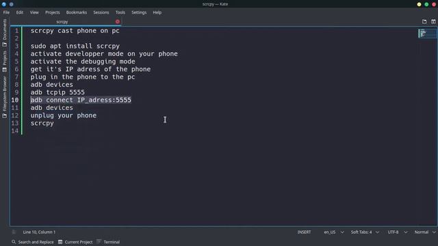 screen mirror and control android device wirelessly using scrcpy [linux} смотреть онлайн