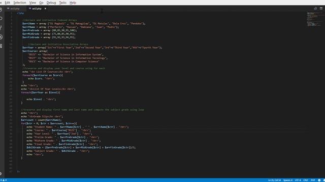 act2 php IS301 AKCB Visual Studio Code 2021 03 26 00 37 21 смотреть онлайн