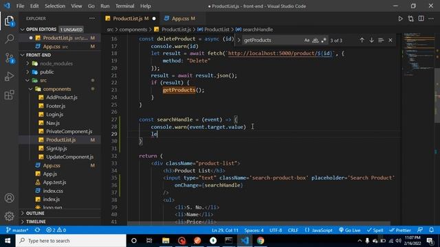 React and node JS project in Hindi #32 Search API for Product смотреть онлайн