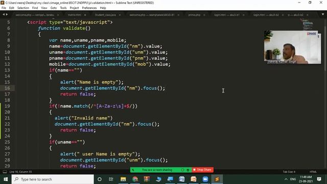 PHP WORKSHOP(Implementation of Regular expression)for BSCIT 2ND YEAR,23-09-21 смотреть онлайн