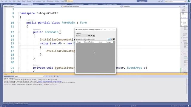 Windows Forms com .NET Core e C# :: Aula 21 :: Manipulação de Dados com EF Core 5 - Parte II смотреть онлайн