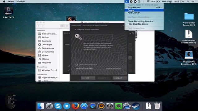 Instalar Pro Evolution Soccer 2015 en Mac (Steam) смотреть онлайн