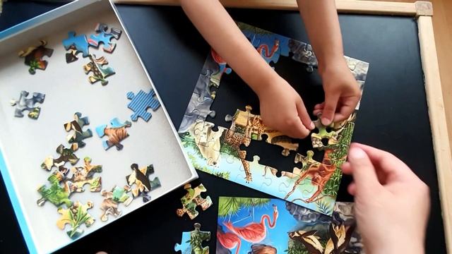 Ravensburger Kinderpuzzle Wood, Zoo, Pets 5+ for 5 years or more смотреть онлайн