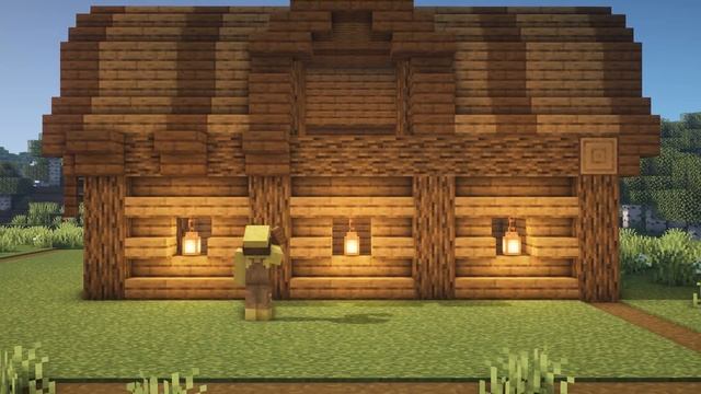 Minecraft: How to Build a Barn and Horse Stable | Farm Animal Pens Tutorial смотреть онлайн