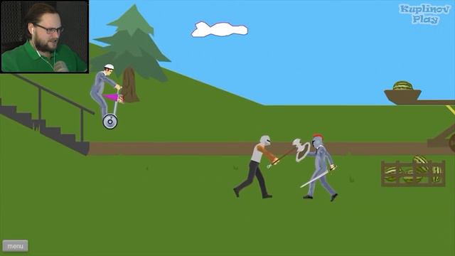 Куплинов и его дед ► Happy Wheels смотреть онлайн