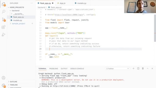 Flask with React смотреть онлайн