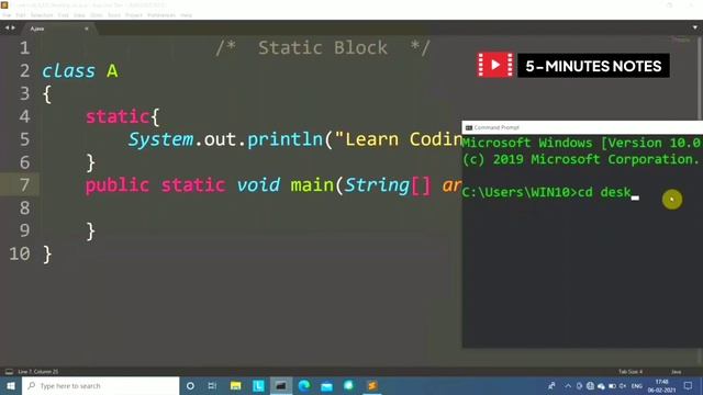 what is the static block in java | 5 Minutes Notes смотреть онлайн