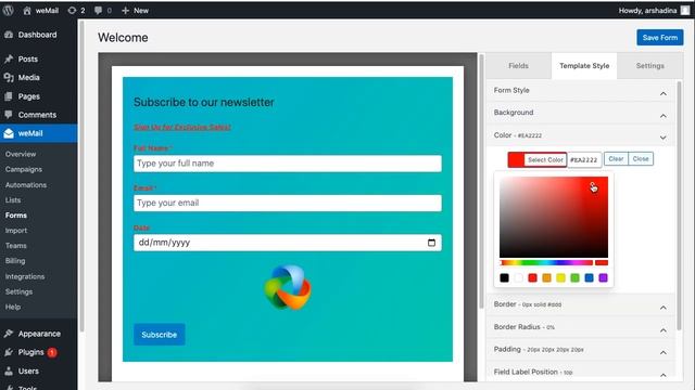 How to create a Contact Form in WordPress using weMail смотреть онлайн