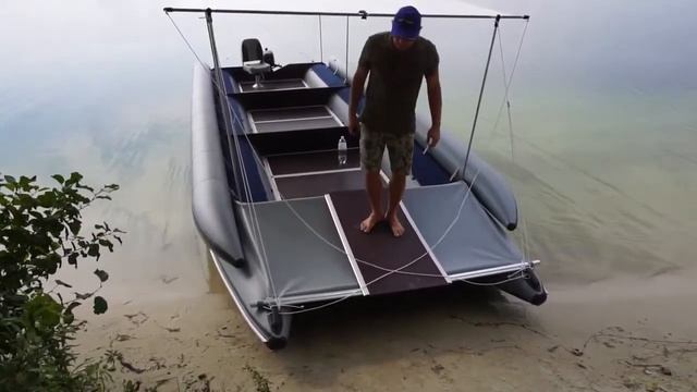 Трап для надувного катамарана   Inflatable Catamaran Gangway TRAVEL XXL BOATHOUSE