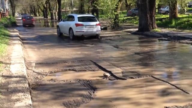 Дороги в Авиагородке, Батайск, апрель 2017 год смотреть онлайн