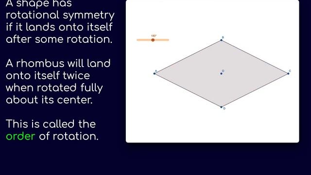 Rotational Symmetry Animation: Rhombus смотреть онлайн