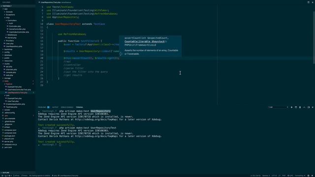 Laravel 5 7 Getting Started Testing смотреть онлайн