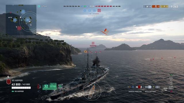 Hipper - Solo Warrior (World of Warships: Legends Xbox SX) смотреть онлайн