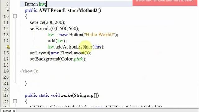 Module 4 Part 3 OOPJ Event handling - Frames - Event Handling Mechanisms, Delegation Event Model .. смотреть онлайн