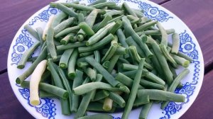 Заготовка на зиму спаржевой фасоли. Вариант заморозка.