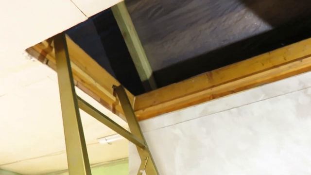 Складная лестница на чердак в гараже. смотреть онлайн