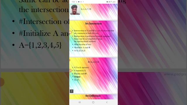 Set operations in python (AAT TECHTALK) смотреть онлайн