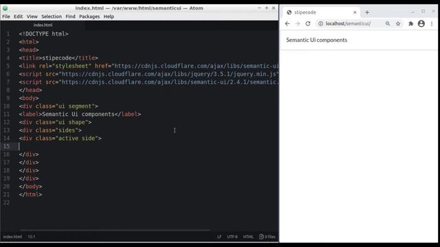 Coding semantic ui animate effects on shapes and sides|ui shape component|semantic ui shape and sid смотреть онлайн