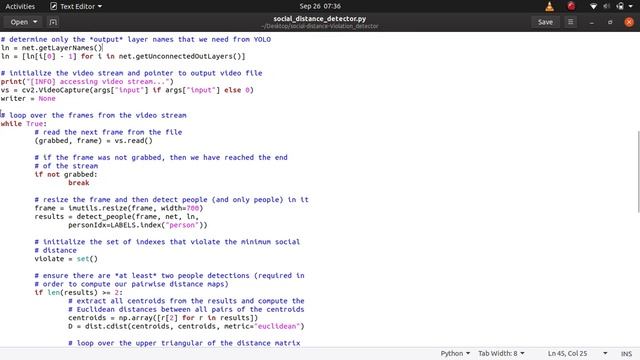 Social Distancing Detector using Python, OpenCV and YOLO V3 model | #MachineLearning #DL смотреть онлайн