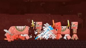 Анимация против Майнкрафта Эпизод 20 (Война Пиглинов) Русская Озвучка