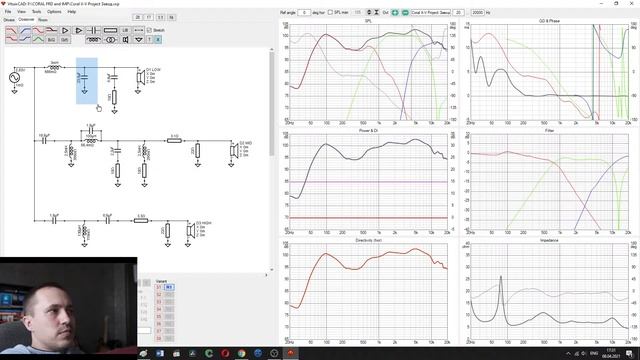 VirtuixCAD 2.0 - лучшая программа для моделирования разделительного фильтра АС. На примере Coral X- смотреть онлайн