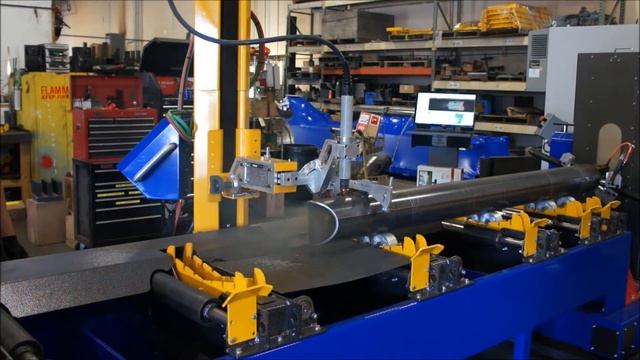 Watts-Specialties - Plasma Pipe Cutting-Beveling Machine in Action using 3D-Profile Plus software смотреть онлайн