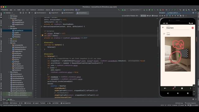Kotlin and Jetpack Compose how to draw in to an image. Coding walkthrough. смотреть онлайн