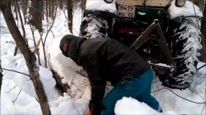 В лес за дровами на Юмз. Зимний лес. Часть 1