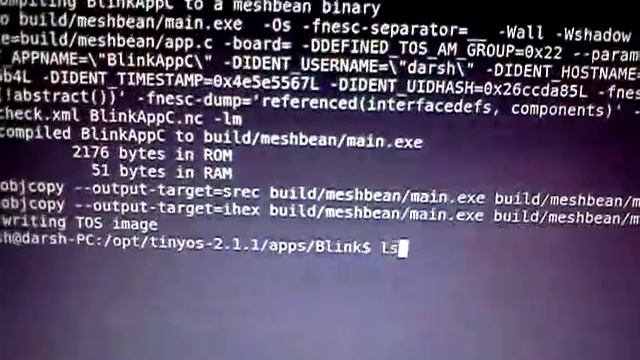 Running a demo TinyOS program on Meshbean node using Meshprog смотреть онлайн