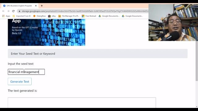 Text-Gen App Based on GPT-2 Model (DeepAI) смотреть онлайн