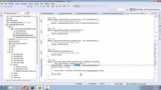 Expandable Navigation Drawer Android смотреть онлайн