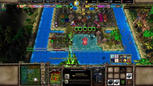 Warcraft III - (UDA) Jurassic Survival v1.4y #02 Water-Base Adapt 15 смотреть онлайн