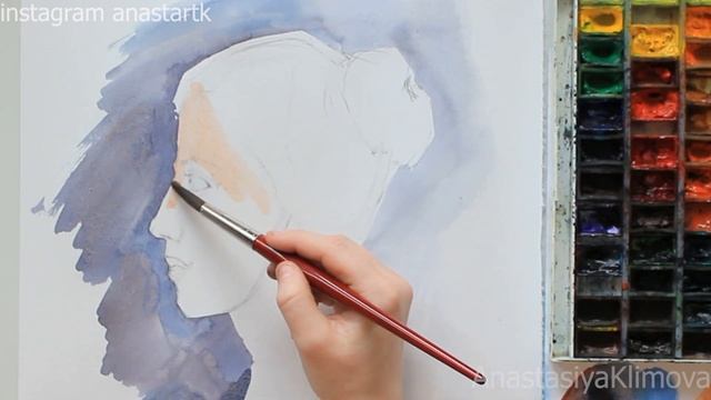 ПОРТРЕТ АКВАРЕЛЬЮ смотреть онлайн