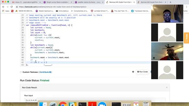 Leetcode 19: Remove Nth Node from end from List смотреть онлайн