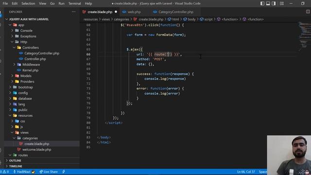 (04) jQuery ajax Crud with Laravel Yajra Datatable l Add csrf token in jquery for sending post req смотреть онлайн