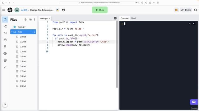 (Solution) Change File Extensions | Automate Everything with Python смотреть онлайн