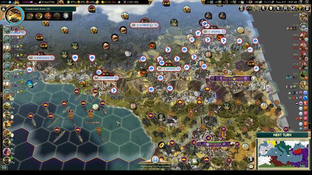 Let's Play Civilization 5 Vox Populi - Rome p.55 (deity, epic) смотреть онлайн