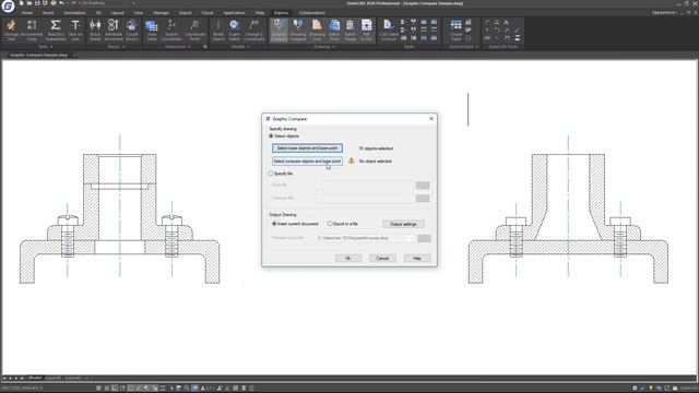 GstarCAD Express Tools: Graphic Compare смотреть онлайн