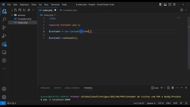 Contador de acessos de página com PHP | Persistência de dados | Require | Fopen | Analise de dados смотреть онлайн