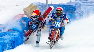 Ужасное падение Ивана Хужина | Чемпионат Мира по мотогонкам на льду 2022, Тольятти