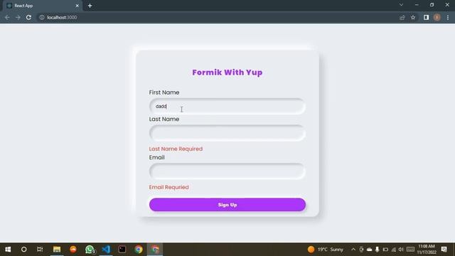 React Js Form Validation With Formik and Yup - Form Validation in React Js смотреть онлайн