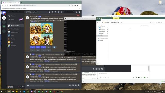 MidJourney Bot Automation Python script - download images смотреть онлайн
