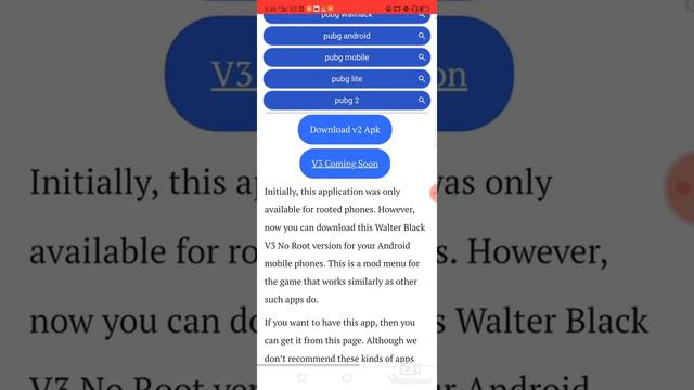 Walter black v3 APK pub g mod esp menu coming son смотреть онлайн
