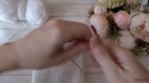 Шапка для новорожденного спицами на 0-3мес. С вязаным подкладом и ушками. Мастер-класс