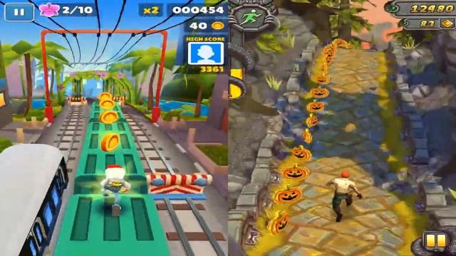 Subway Surfers Jake vs Temple Run Sky Summit Android Gameplay смотреть онлайн