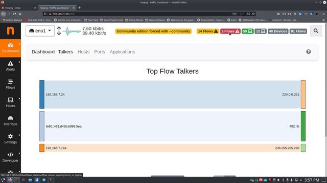 NTopNG - A Free, Open Source, Self Hosted, Network Monitoring and Analysis Tool. смотреть онлайн