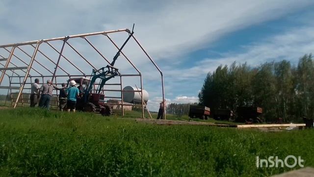 Строительство склада под зерно, своими силами.