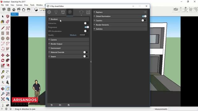 Tutorial Render Sketchup Dasar - V-ray 3.4 Dasar Untuk Pemula смотреть онлайн