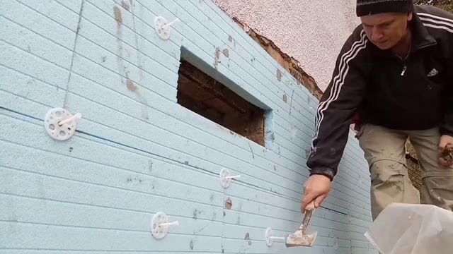 Утепление - как прибивать пенопласт зонтиками смотреть онлайн